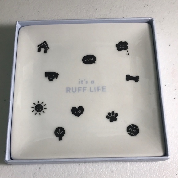 IT’s a RUFF LIFE SQUARE DECORATIVE TRINKET DISH - Picture 1 of 5
